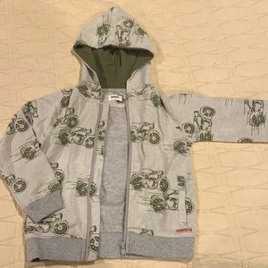 Toddler 4T Hudson motorcycle hoodie